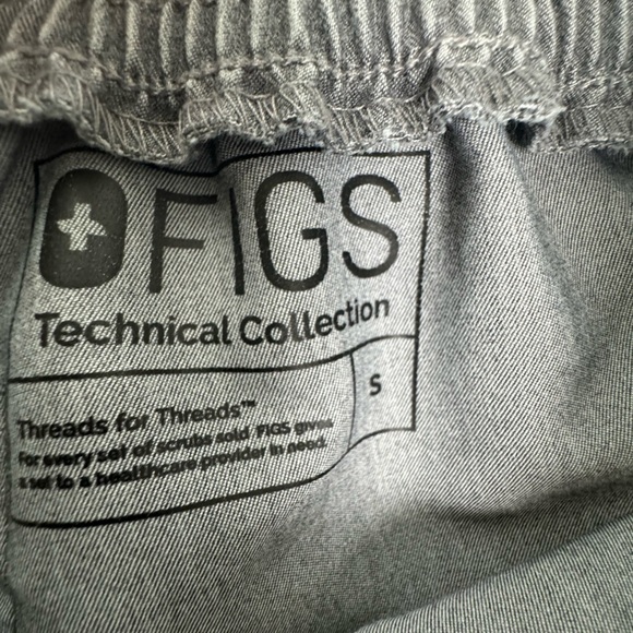 Figs Yola Women's Gray High Waisted Scrub Work Pants in Graphite Size Small - Picture 7 of 8